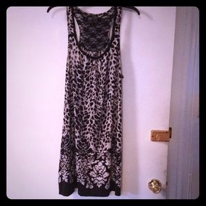Apartment 9 Black/White with Lace Nightgown